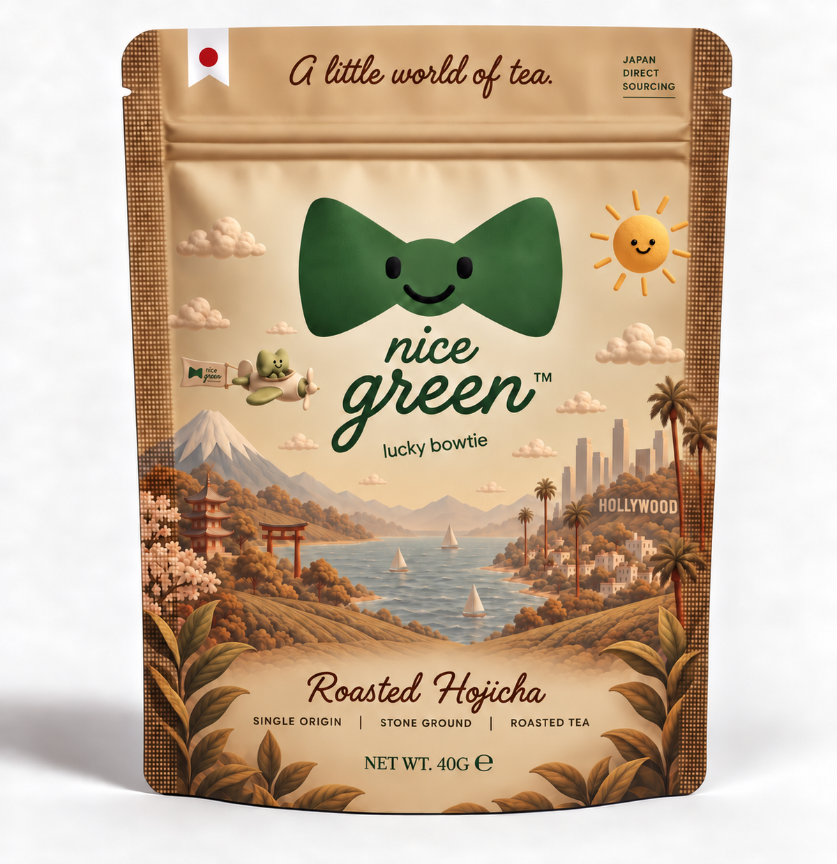 Nice Green Roasted Hojicha 40 g pouch